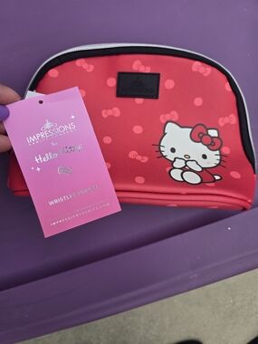 Hello Kitty Red Cosmetic Wristlet Pouch